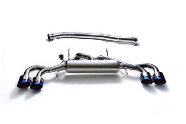 ARMYTRIX Stainless Steel Valvetronic Catback Exhaust System Quad Matte Black Tips Nissan GT-R R35 09-17